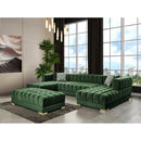 Nova Wholesale Furniture Ariana Fabric 3 pc Sectional ARIANA-GREEN IMAGE 4