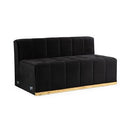 Nova Wholesale Furniture Elisha Fabric 3 pc Sectional ELISHA-BLACK IMAGE 7