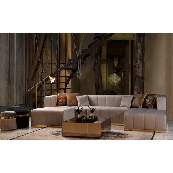Nova Wholesale Furniture Elisha Fabric 3 pc Sectional ELISHA-GRAY IMAGE 8