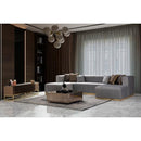 Nova Wholesale Furniture Elisha Fabric 3 pc Sectional ELISHA-GRAY IMAGE 9