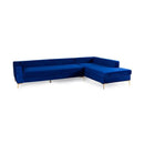 Nova Wholesale Furniture Naomi Fabric 2 pc Sectional NAOMI-BLUE IMAGE 1