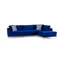 Nova Wholesale Furniture Naomi Fabric 2 pc Sectional NAOMI-BLUE IMAGE 4