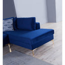 Nova Wholesale Furniture Naomi Fabric 2 pc Sectional NAOMI-BLUE IMAGE 6