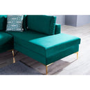 Nova Wholesale Furniture Naomi Fabric 2 pc Sectional NAOMI-GREEN IMAGE 8