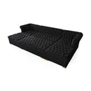 Nova Wholesale Furniture Lauren Fabric Ottoman LAUREN-OTT-BLK IMAGE 1