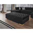 Nova Wholesale Furniture Lauren Fabric Ottoman LAUREN-OTT-BLK IMAGE 2