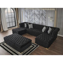 Nova Wholesale Furniture Lauren Fabric Ottoman LAUREN-OTT-BLK IMAGE 3