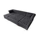 Nova Wholesale Furniture Lauren Fabric Ottoman LAUREN OTT-GRAY IMAGE 2