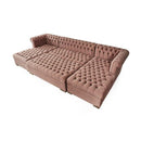 Nova Wholesale Furniture Lauren Fabric Ottoman LAUREN OTT-PINK IMAGE 2