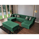 Nova Wholesale Furniture Lauren Fabric Ottoman LAUREN OTT-GREEN IMAGE 3
