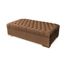 Nova Wholesale Furniture Lauren Fabric Ottoman LAUREN OTT-MOCHA IMAGE 1