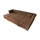 Nova Wholesale Furniture Lauren Fabric Ottoman LAUREN OTT-MOCHA IMAGE 2