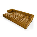 Nova Wholesale Furniture Ariana Fabric Ottoman ARIANA OTT-MUSTARD IMAGE 2