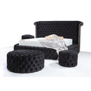 Nova Wholesale Furniture Viss Queen Upholstered Platform Bed VISS-BLACK-QUEEN IMAGE 3