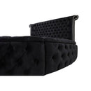 Nova Wholesale Furniture Viss Queen Upholstered Platform Bed VISS-BLACK-QUEEN IMAGE 7