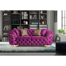 Nova Wholesale Furniture Lupino Stationary Fabric Loveseat Lupino Loveseat - Purple IMAGE 1