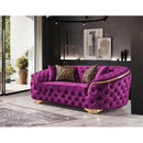 Nova Wholesale Furniture Lupino Stationary Fabric Loveseat Lupino Loveseat - Purple IMAGE 2