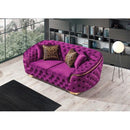Nova Wholesale Furniture Lupino Stationary Fabric Loveseat Lupino Loveseat - Purple IMAGE 3