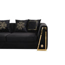 Nova Wholesale Furniture Sheila Stationary Fabric Loveseat Sheila Loveseat - Black IMAGE 4