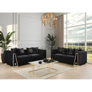 Nova Wholesale Furniture Sheila Stationary Fabric Loveseat Sheila Loveseat - Black IMAGE 7
