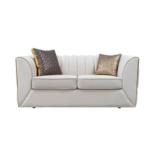Nova Wholesale Furniture Dream Stationary Fabric Loveseat Dream Loveseat - Ivory IMAGE 1