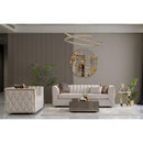 Nova Wholesale Furniture Dream Stationary Fabric Loveseat Dream Loveseat - Ivory IMAGE 4
