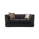 Nova Wholesale Furniture Dream Stationary Fabric Loveseat Dream Loveseat - Black IMAGE 1