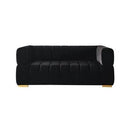 Nova Wholesale Furniture Ariana Stationary Fabric Loveseat Ariana Loveseat - Black IMAGE 1