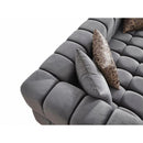 Nova Wholesale Furniture Ariana Stationary Fabric Loveseat Ariana Loveseat - Grey IMAGE 2
