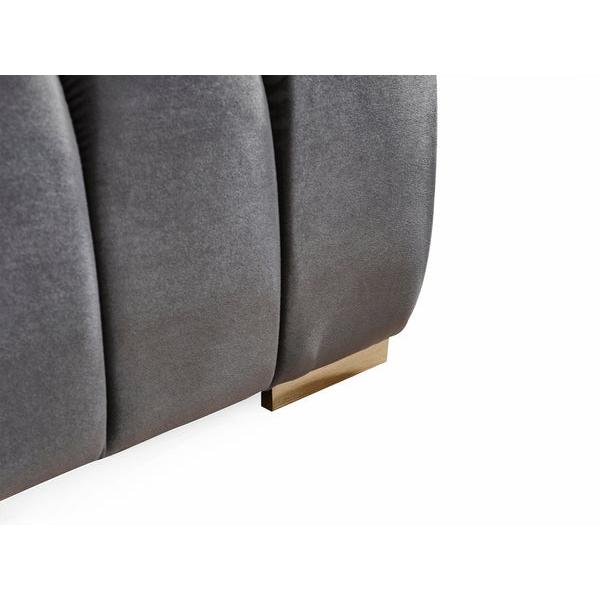 Nova Wholesale Furniture Ariana Stationary Fabric Loveseat Ariana Loveseat - Grey IMAGE 3