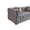 Nova Wholesale Furniture Ariana Stationary Fabric Loveseat Ariana Loveseat - Grey IMAGE 4