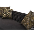 Nova Wholesale Furniture Vita Stationary Fabric Loveseat Vita Loveseat - Black IMAGE 3