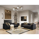 Nova Wholesale Furniture Vita Stationary Fabric Loveseat Vita Loveseat - Black IMAGE 8