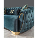 Nova Wholesale Furniture Victoria Stationary Fabric Loveseat Victoria Loveseat - Holly Green IMAGE 4