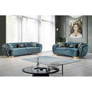 Nova Wholesale Furniture Victoria Stationary Fabric Loveseat Victoria Loveseat - Holly Green IMAGE 9