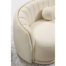 Nova Wholesale Furniture Linda Stationary Fabric Loveseat Linda Loveseat - Ivory IMAGE 2
