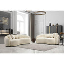 Nova Wholesale Furniture Linda Stationary Fabric Loveseat Linda Loveseat - Ivory IMAGE 4