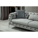 Nova Wholesale Furniture Iris Stationary Fabric Loveseat Iris Loveseat - Gray IMAGE 5
