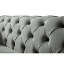 Nova Wholesale Furniture Iris Stationary Fabric Loveseat Iris Loveseat - Gray IMAGE 7