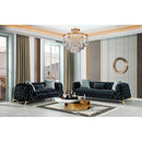 Nova Wholesale Furniture Iris Stationary Fabric Loveseat Iris Loveseat - Charcoal IMAGE 5