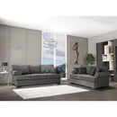 Nova Wholesale Furniture Melstone Stationary Fabric Loveseat Melstone Loveseat - Charcoal IMAGE 5