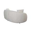 Nova Wholesale Furniture Bonita Stationary Fabric Loveseat Bonita Loveseat - Ivory IMAGE 3