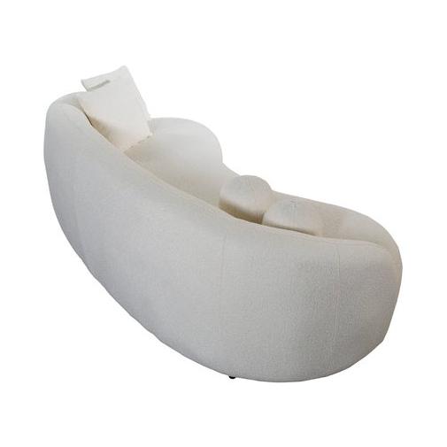 Nova Wholesale Furniture Bonita Stationary Fabric Loveseat Bonita Loveseat - Ivory IMAGE 5