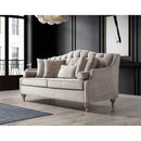 Nova Wholesale Furniture Lotus Stationary Fabric Loveseat Lotus Loveseat - Grey IMAGE 2