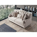 Nova Wholesale Furniture Lotus Stationary Fabric Loveseat Lotus Loveseat - Grey IMAGE 3