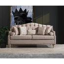 Nova Wholesale Furniture Lotus Stationary Fabric Loveseat Lotus Loveseat - Mocha IMAGE 1
