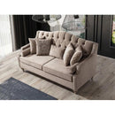 Nova Wholesale Furniture Lotus Stationary Fabric Loveseat Lotus Loveseat - Mocha IMAGE 3