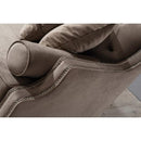 Nova Wholesale Furniture Lotus Stationary Fabric Loveseat Lotus Loveseat - Mocha IMAGE 5