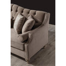 Nova Wholesale Furniture Lotus Stationary Fabric Loveseat Lotus Loveseat - Mocha IMAGE 6