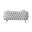 Nova Wholesale Furniture Ciara Stationary Fabric Loveseat Ciara Loveseat - Ivory IMAGE 4